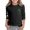Black, variant on Toddler Girls Cute Tops St Day Print Three Quarter Sleeve Top Shirts Size 3-4T ,Black