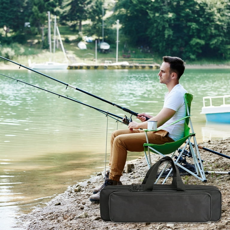 cloth fishing reel bags Bag Oxford Fishing Tackle Bag Fishing Reel Gear Organizer Reel Storage For Case Carry B Case Fishing Reel And Cases Fishing Tackle Carry Bag Fishing Sports Inside the sports bag contains 4 segments SOFT-SIDED FISHING REEL CASE TRAVEL