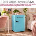 thumbnail image 5 of Frigidaire 3.2 Cu. ft. Retro Refrigerator, Mini Fridge with Freezer for Apartment, Dorm, Office, Bedroom, Blue, 5 of 11