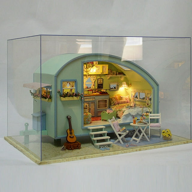 mmirethe DIY Wooden Dolls House Wide Application And Decoration For Any Occasion Multifunctional