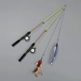 thumbnail image 6 of Yirtree Cat Fishing Pole Toy, Retractable wand cat toy with Reel, Cat Fishing Rod & Feather Toy, Interactive Cat Teaser Wand Toy for Indoor Cats, 6 of 8