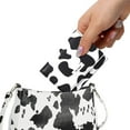 thumbnail image 4 of Cartera con estampado de vaca, triple pliegue, tarjetero y bolsillo para efectivo, para mujer (rosa), 4 of 5