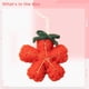thumbnail image 5 of Juego de adornos navideños de fieltro, adornos de estrella de mar hechos a mano, diseño de flor de estrella de árbol de Navidad rojo, decoración navideña para el hogar, adornos colgantes tradicionales, 5 of 5