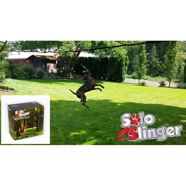 Tumbo Solo Slinger Zipline Dog Toy 35 to 50 feet long