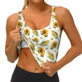 thumbnail image 4 of Lsque Corn Sunflowers Printed Women'S Sports Bra, Compression, Moisture Wicking, High-Impact Sports Bra For Women,Supportive sports bra-X-Large, 4 of 9