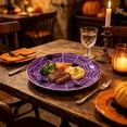 thumbnail image 2 of 24 Pack Halloween Disposable Paper Plates, Spider and Cobweb Pattern Tableware Set, Halloween Party Supplies Favors, 2 of 6