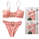 thumbnail image 5 of Conjunto de bikini para mujer, de de dos piezas, de de Copa acolchada Verano cinturo Tankini Rosado, 5 of 8