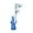 A002- Blue, variant on Turbo WhistleforExhaust Ornament, Metal Bracket Custom Tone Exhaust Note Car Accessories, Red One Piece Turbo Sound WhistleforVehicle Exhaust Tips