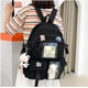 thumbnail image 5 of Mochila. Mochila escolar japonesa kawaii con colgante. Mochila pequeña. Suministros escolares, 5 of 5