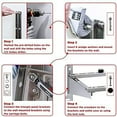 thumbnail image 2 of TURBRO Wall Mount Stand for Mini Split Ductless Air Conditioner Heat Pump System, Sturdy Stainless Steel Bracket w/Dual Cross-Bars, Support Condenser up to 550 lbs (7,000 - 24,000 BTU), 2 of 7