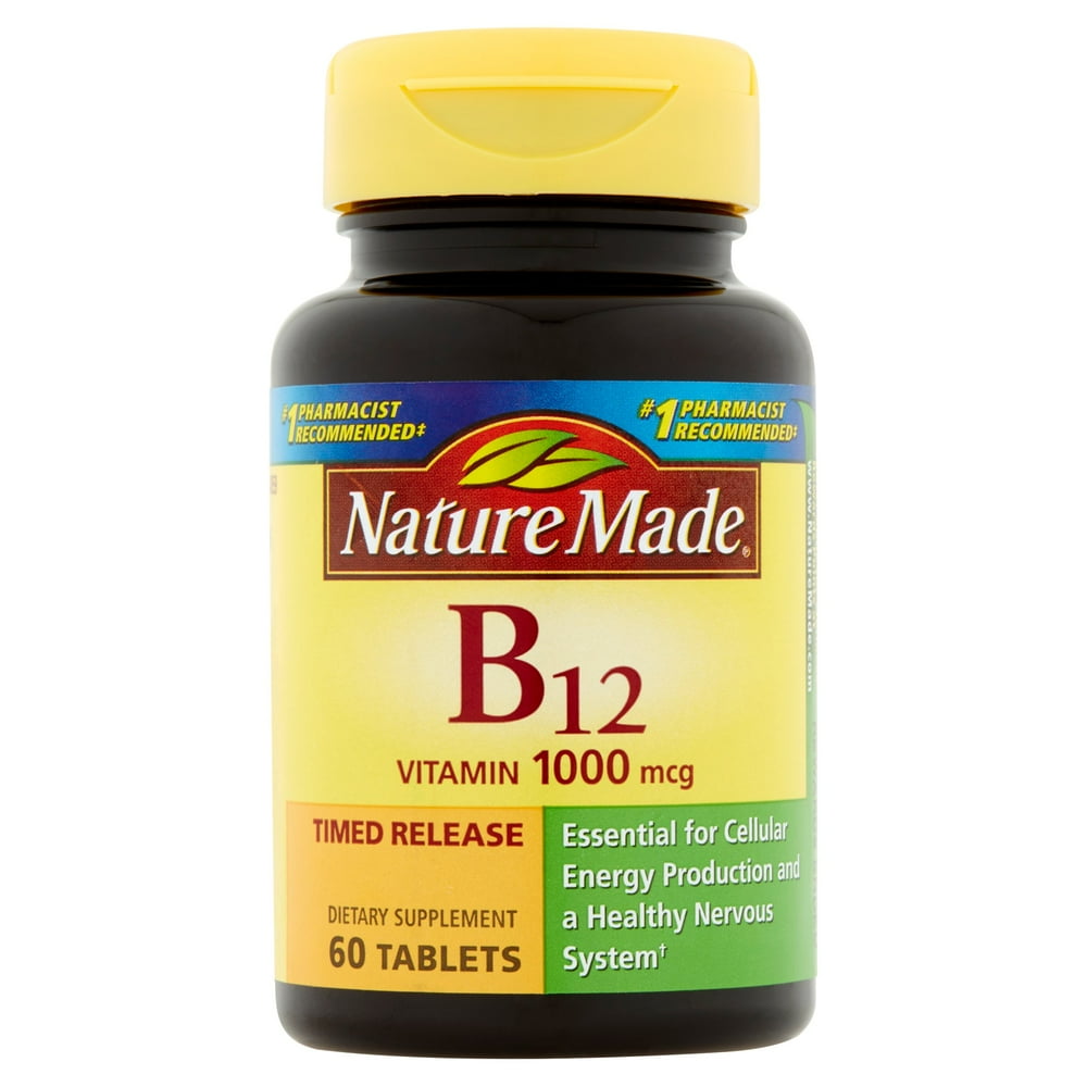Nature Made B12 Vitamin Timed Release, 1000 mcg, 60 count