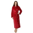 thumbnail image 2 of Richie House Women's Plush Soft Warm Fleece Bathrobe RH1591, 2 of 2