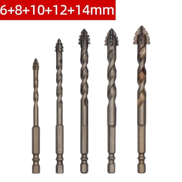 Eccentric Drill Drilling 6-12mm Glass Tile Punching Rock Slab Triangle Drill Bit 12mm