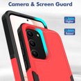 thumbnail image 5 of for Samsung Galaxy S23 Case,Heavy Duty Drop Protection Edge Raised Rugged Shockproof/Drop Proof/Dust Proof Military Protective Tough Durable Cell Phone Cover for Men Women,Red, 5 of 5