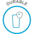 thumbnail image 4 of Classic Smoke Drinking Glasses Round Tumbler Cups Set of 2 - 18 Oz Dishwasher Safe, 4 of 4