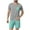 Green, variant on Clothes Under $10! ZhiZhuang Men's Striped Pajama Sets 2-piece Lounge Sleep Sets Soft Comfy Sleepwear Men Short Sleeves and Shorts Pjs Set