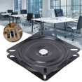 thumbnail image 1 of Black Metal Iron Turntable Office Supplies Accessory Rotating Display Base 150 x 150 x 2mm for Craft, 1 of 4