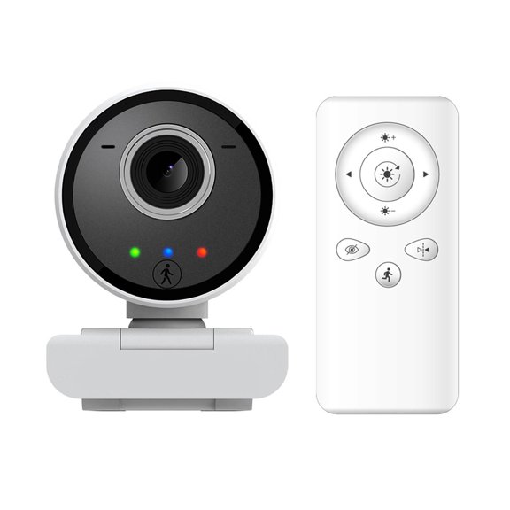 Webcam 1080P AI Humanoid Auto Tracking Web Camera With Remote Control Microphone USB Web Cam For PC Computer Laptop Mini Camera ,HD Video