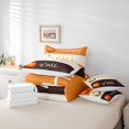 thumbnail image 6 of Manfei Rustic Farmhouse Pumpkin 7-Piece Bedding Comforter Set,Happy Fall King Bedding Sets,Orange Brown Beige Bed Sheets For Child,Ultra Soft Home Decor Reversible, 6 of 8