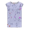 thumbnail image 5 of Shirts for Women Plus Size Sleeveless Round Neck Floral Printed Casual Tank Top Purple L, 5 of 5