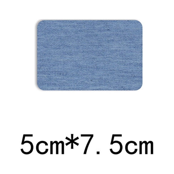 15-Piece Denim Repair Patch Kit for Jeans, Embroidered Iron-On Patches for Clothing, Easy to Apply and