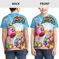 thumbnail image 3 of Kirby Boys Girls 3d Graphic Printed T-Shirt Crewneck Short Sleeve Tees, 3 of 6