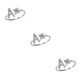 thumbnail image 4 of Qarigey Anillo abierto con letras mayúsculas de cobre, anillos de compromiso reutilizables portátiles, casa, viajes, compras, maquillaje, Type1 NO1, 4 of 6