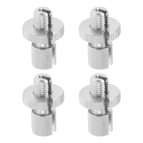 Unique Bargains 4 Pcs M10 Motorcycle Clutch Brake Cable Adjuster Screw Aluminum Alloy Brake Clutch Line Adjusting Bolt for Motorbike Scooter Dirt Bike Silver Tone