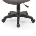 thumbnail image 4 of Benjara Gyna 20 Inch Swivel Office Computer Chair, Armless, Ergonomic Design, Gray, 4 of 5