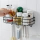thumbnail image 2 of Estante de ducha de hierro para baño, soporte para artículos diversos de ducha sin perforaciones, 2 of 6
