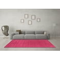 thumbnail image 3 of Ahgly Company Indoor Round Abstract Purple Contemporary Area Rugs, 6' Round, 3 of 4