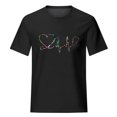 thumbnail image 2 of Birdeem Hauts Décontractés à Manches Courtes pour Femmes Imprimé Jour des Infirmières Blouse T-Shirt, 2 of 3