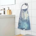 thumbnail image 3 of Yayeee 100% Cotton Hand Towels for Bathroom 16" x 28" Soft Absorbent Kitchen Towel, Night Floating Whale, 3 of 7