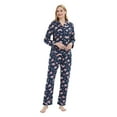 thumbnail image 5 of GLOBAL Womens Flannel Cotton Pajama Set Long PJs Flannel Loungewear Sleepwear,Size S-3XL, 5 of 5