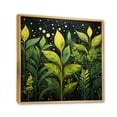 thumbnail image 2 of Designart "Ferns Plant beautyful Curves III" Floral Floater Framed Canvas Art Print, 2 of 7