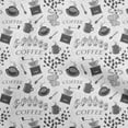 thumbnail image 1 of oneOone Rayon White Fabric Text Fabric For Sewing Printed Craft Fabric By The Yard 56 Inch Wide, 1 of 5