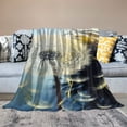 thumbnail image 2 of Fenyluxe Dandelion Seeds Flannel Throw Blanket for Couch Sofa Bed Office Travel Camping - Lightweight All Seasons Blanket 40x50in, 2 of 6