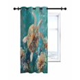 thumbnail image 7 of Ocean Turtle Thermal Insulated Blackout Curtains for Bedroom 90 Length Marine Life Retro Starfish Coral Abstract Room Darkening Curtain 1 Panel Grommet Window Curtain Drape for Living Room, 7 of 7