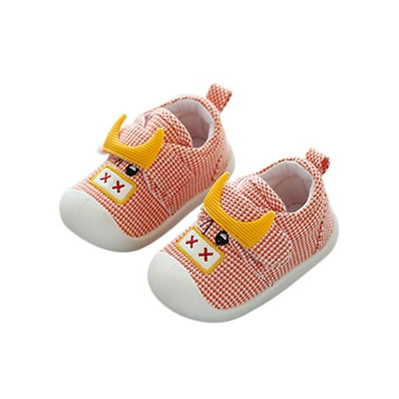 

Zodanni Kids Athletic Shoe Non-slip Sneakers Sport Walking Shoes School Casual Sneaker Outdoor Anti Collision Breathable Orange 6.5C
