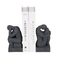thumbnail image 2 of Sagebrook Home Polyresin Thinking Man Bookends Set - Enhance Your Shelves, 2 of 7