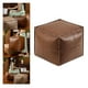 thumbnail image 1 of Funda de cojín para taburete de pie perfecl cuero PU dormitorio Decoración de granja Marron oscuro, 1 of 8