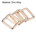 thumbnail image 4 of 25mm Metal Slide Buckle Zinc Alloy Electroplated Gold Tone 4 Pack, 4 of 5