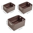 thumbnail image 4 of Almacenamiento Plegable Caja De Almacenamiento De Lino De Algodón Plegable Contenedores Organizador De Tela Hogar Oficina Dormitorio Armario Juguetes Cesta De Lavandería seitruly HA042947-03, 4 of 5