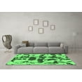 thumbnail image 3 of Ahgly Company Indoor Rectangle Abstract Emerald Green Modern Area Rugs, 3' x 5', 3 of 4