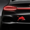 thumbnail image 2 of Becaristey 2pcs PET Waterproof Car Sticker With Bull Easy To Attach And Long Lasting Glass Bull Sticker As Shown 1Set, 2 of 6