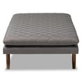 thumbnail image 4 of Baxton Studio Marit Mid-Century Modern Gray Fabric Upholstered Walnut Finished Wood Daybed, 4 of 8