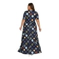 thumbnail image 6 of HVEOO Dresses for Women Summer Casual Short Sleeve Long Dress Flowy Maxi Beach Dresses with Pockets, 6 of 8