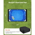 thumbnail image 6 of Rectangle Pool Liner Pad, 16x32 ft Extra-Thick Underlayment for Above Ground Pools, 6 of 11