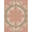 Pink, Pattern 8, variant on Design&I 8'x10' Washable Area Rug Snag-Free Floral Medallion With Sage Botanical Border Accents Vintage Distressed Refined for Dining Room, Large Office, Lounge
