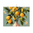 thumbnail image 1 of Balery Retro Warm Lemon Flower Alfombrilla de Secado para Cocina, 18x24 Pulgadas, Súper Absorbente para Platos y Encimeras, 1 of 7
